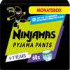 NINJAMAS Pyjama Pants Maandbox voor jongens, 4-7 jaar, 60 stuks