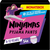 NINJAMAS Pyjama Pants Maandbox voor meisjes, 8-12 jaar, 54 stuks