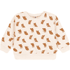 Petit Bateau Sweatshirt bébé imprimé hiboux coton blanc avalanche écureuil