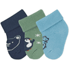 Sterntaler Lot de 3 chaussettes premier âge Ours marine 