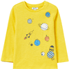 OVS Košile s dlouhým rukávem Space Allover - Print žlutá