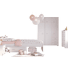 Parisot Kinderzimmer Set 4tlg "Galaxy 153"  Weiß Weiß