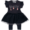 Dirkje 2tlg Set Kleid + Hose Frühling, Sommer dunkelblau