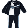 Dirkje 3tlg Set Jacke + Hose + Shirt Frühling, Sommer weiß hellblau navy