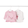 Mayoral 2-pak koszulka z długim rękawem różowo-biała