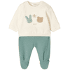 Mayoral Ensemble jersey et pantalon blanc/turquoise