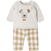 Mayoral Set maglia e pantaloni bianco/beige