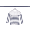 TOM TAILOR Koszula z długim rękawem off white /dark blue stripe