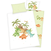 babybest® Flanell-Bettwäsche Dinos 100 x 135 cm