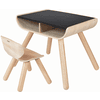 PlanToys Tisch & Stuhl schwarz 