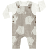 JACKY Romper set BABY ON TOUR kremowy wzorzysty 