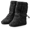 mamalila Bottines en laine polaire Newborn anthracite