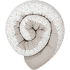 ULLENBOOM Babyseng Slange med vaffel Floral Sand 200cm