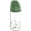 nip ® Botella de cuello ancho cherry green Boy, 240 ml de vidrio