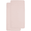 Meyco Jersey Fitted Sheet 2 Pack 40 x 80 / 90 Soft Pink