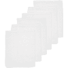 Meyco Muslin-vaskekluter 6-pakning Uni White 