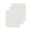 Meyco Tvätthandskar av muslin i 3 förpackningar Uni Off white 