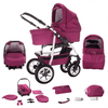 Bebebi Bellami | 3 in 1 Kombi Kinderwagen Set | Hartgummireifen Bellamore