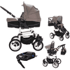 Bebebi Paris | 4 in 1 Kinderwagen Komplettset | ISOFIX Basis | Luftreifen Seine