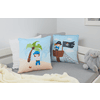 TICAA Kinder Kissen-Set "Pirat Luan" Mehrfarbig