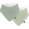 Alvi ® Trojúhelníkový šátek 2-pack Sea horse zelená