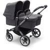 bugaboo Tvillingeklapvogn Donkey 5 Twin Complete Graphite/Stormy Blue
