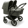 bugaboo Tvillingvagn Donkey 5 Twin Complete Black / Forest Green 
