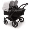 bugaboo Syskonvagn Donkey 5 Twin Complete Black / Misty White 