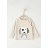 s.Oliver Langarmshirt Hund beige