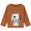 s. Olive r Shirt met lange mouwen hond bruin