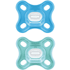 MAM Nukke Comfort silikoni, 0+ kk, 2kpl, sininen + turkoosi