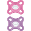 MAM Dudlík Comfort silikonový, 0+ měsíců, 2ks, růžový + fialový