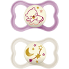 MAM Sucette nuit Air Night silicone, 6-16 mois, tigre/étoiles lot de 2