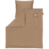 Alvi® Parure de lit enfant Starfish taupe/blanc 80x80 cm