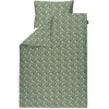 Alvi® Parure de lit enfant monde marin vert/beige 100x135 cm
