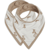 jollein 2 Pak Slabbetje Bandana Teddy Bear 