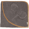 Sterntaler Asciugamano con cappuccio 80 x 80 cm Eddy - grigio 