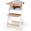 Kinderkraft Chaise haute enfant évolutive ENOCK coussin bois blanc