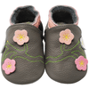 Yalion Baby Krabbelschuhe 2-Blumen grau