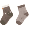 Sterntaler ABS-sokker dobbeltpakke Eddy grå 
