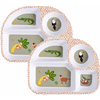 Ladelle Kinder Esslernteller Jungle 27 x 21 x 2,7 cm 2er Set bunt