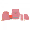 LÄSSIG 7-delt Boxy Unique pink skoletaske-sæt med 7 dele