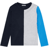 TOM TAILOR Shirt met lange mouwen met Color blokkering donkerblauw