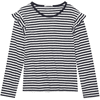 TOM TAILOR T-shirt à manches longues off white navy