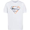 F4NT4STIC T-Shirt T-Shirt DC Comics Superman Floral Logo Superheld weiß