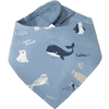 Staccato  Sjaal zeeblauw met patroon