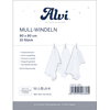 Alvi ® Gaasluiers pak van 10 witte 80 x 80 cm