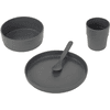 LÄSSIG Set di stoviglie, Uni anthracite 