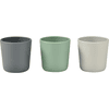 BEABA  ® Set med 3 silikonmuggar, grå/ salviagrön/ velvet grå