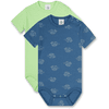 Sanetta Bodysuit Twin Pack S child padden blauw/groen